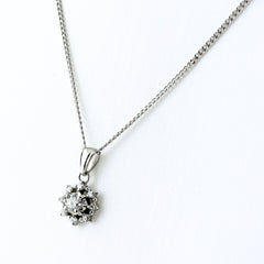 メレダイヤ ネックレス Pt900 Pt850 ダイヤモンド レディース ノンブランドジュエリー 【中古】nbjwl