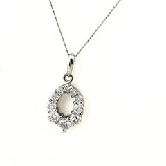 メレダイヤ デザインネックレス ネックレス Pt900 Pt850 ダイヤモンド レディース ノンブランドジュエリー 【中古】nbjwl