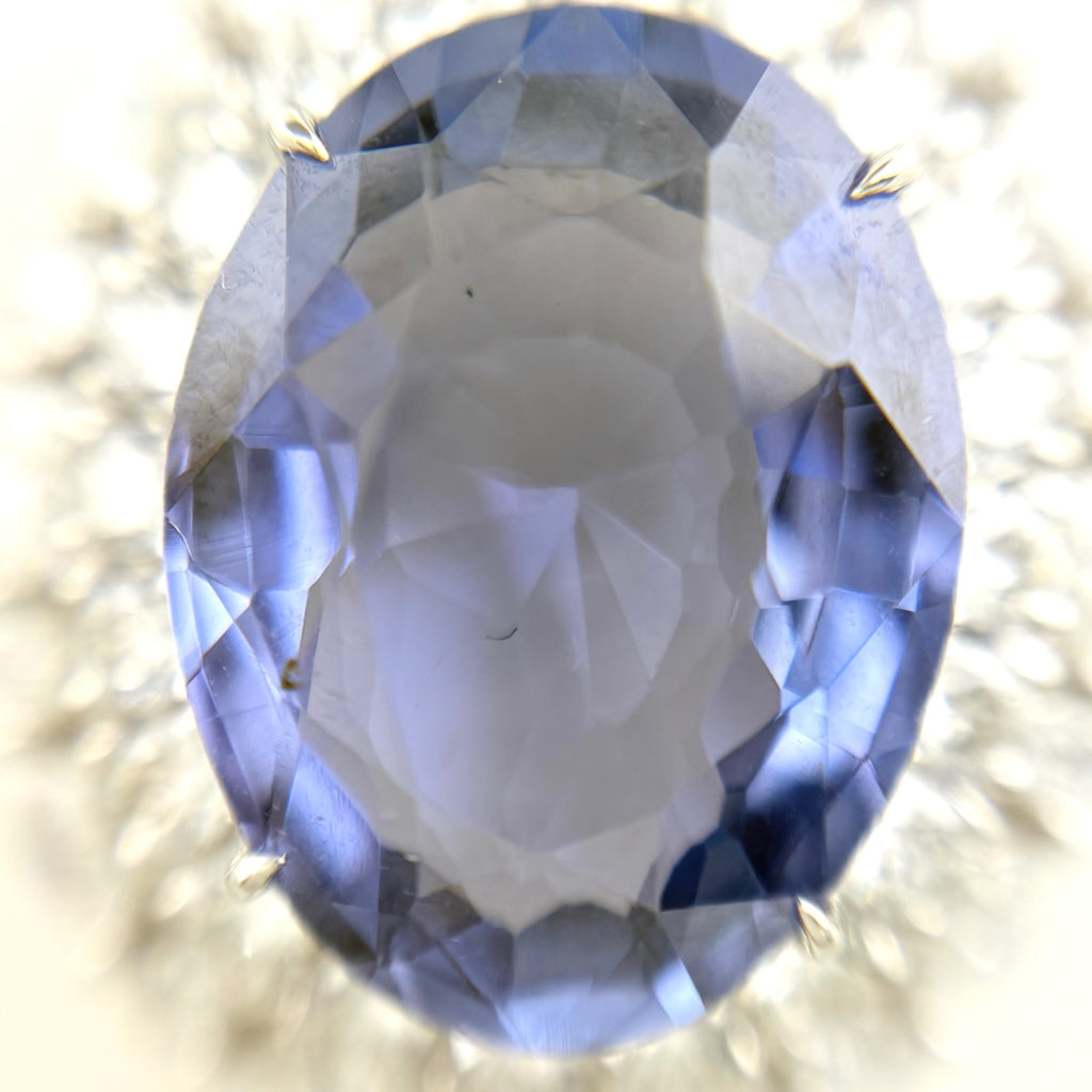 リメイク サファイア ペンダントトップ Pt950 7.795ct レディース ノン