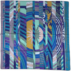 エルメス カレ 90 ASTROLOGIE 新たなる占星術 スカーフ シルク ネイビー マルチカラー レディース ブランドバッグ・小物 【中古】brbag