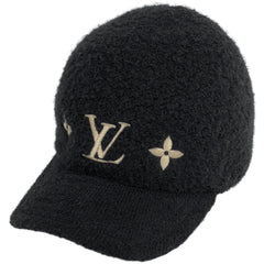ルイ・ヴィトン フライト モード キャップ ウールグラム モノグラムフラワー 帽子 キャップ ノワール(ブラック) レディース ブランドアパレル 【中古】brapp