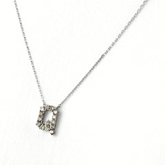 メレダイヤ デザインネックレス ネックレス K18 WG ダイヤモンド レディース ノンブランドジュエリー 【中古】nbjwl