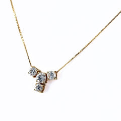 メレダイヤ ネックレス K18 ダイヤモンド レディース ノンブランドジュエリー 【中古】nbjwl