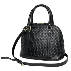 グッチ マイクログッチ シマ ハンドバッグ シマレザー 449654 レディース ブランドバッグ・小物 【中古】brbag