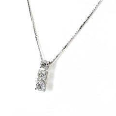 メレダイヤ デザインネックレス ネックレス Pt900 Pt850 ダイヤモンド レディース ノンブランドジュエリー 【中古】nbjwl