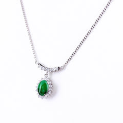 翡翠 デザインネックレス ネックレス Pt900 Pt850 翡翠 レディース ノンブランドジュエリー 【中古】nbjwl