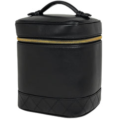 シャネル ココマーク バニティバッグ メイク 小物 ビコローレ 化粧ポーチ レザー ブラック A01619 レディース ブランドバッグ・小物 【中古】brbag