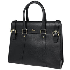 グッチ ロゴ ハンドバッグ レザー ブラック 131327 レディース ブランドバッグ・小物 【中古】brbag