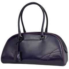 プラダ ロゴ ハンドバッグ ボーリングバッグ ハンドバッグ レザー パープル レディース ブランドバッグ・小物 【中古】brbag