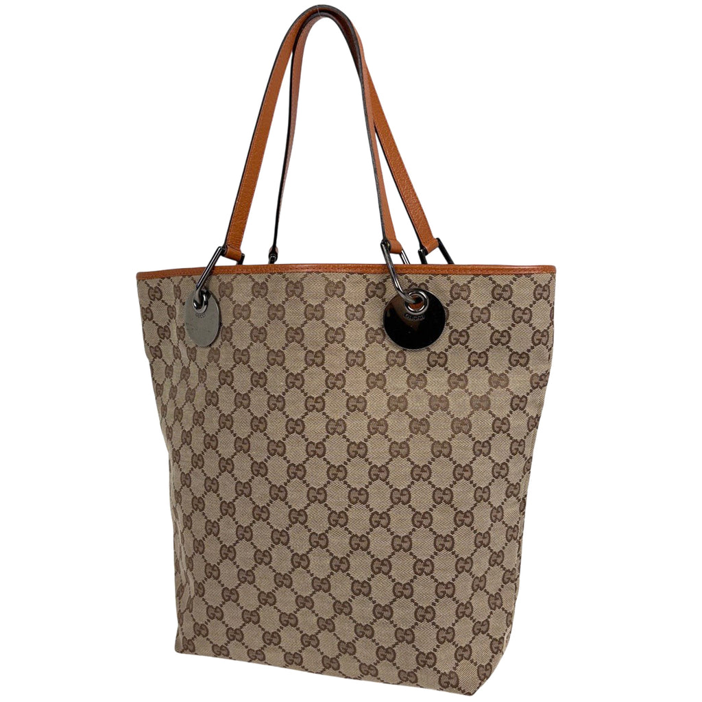 GUCCI グッチ GG柄 トートバッグ レディース ベージュ GGキャンバス