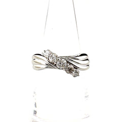 メレダイヤ デザインリング プラチナ 指輪 リング 11号 Pt900 ダイヤモンド レディース ノンブランドジュエリー 【中古】nbjwl