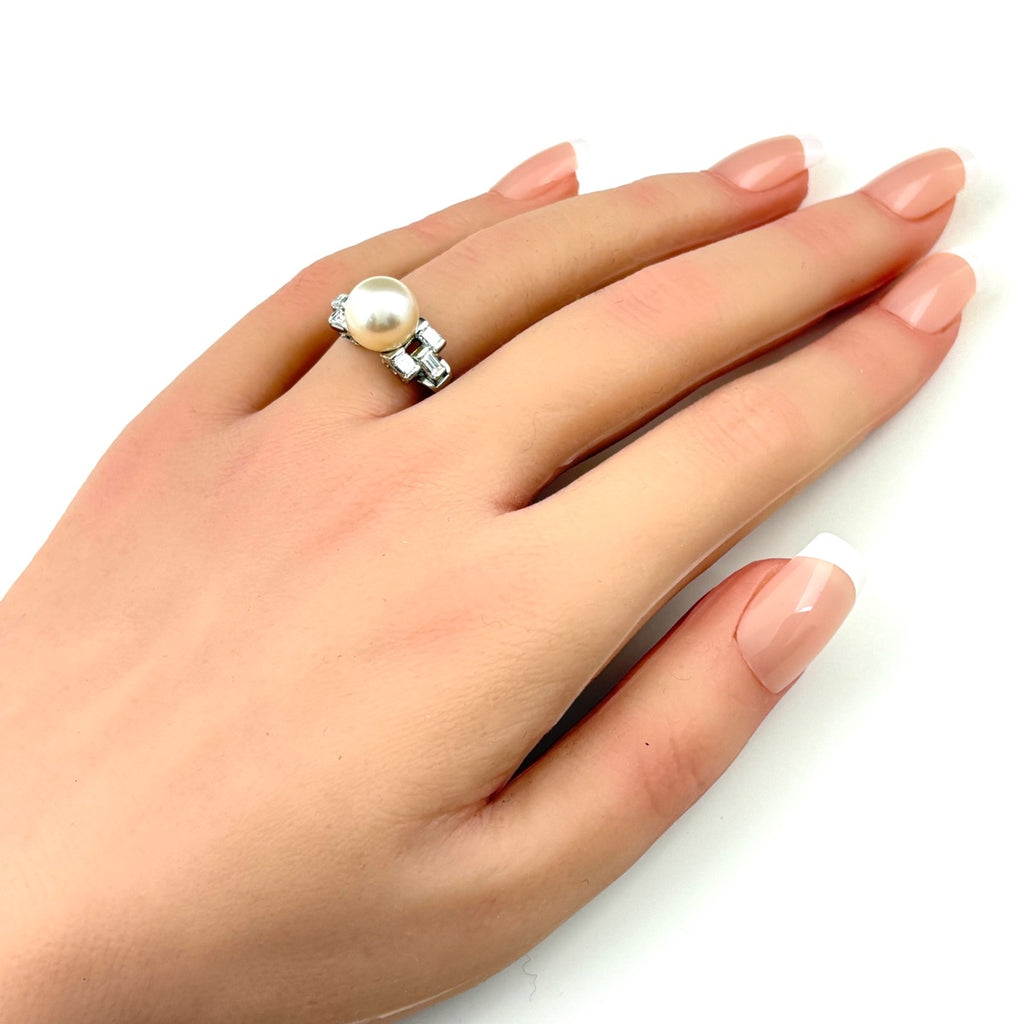 タサキ pt900 真珠リング タサキ TASAKI プラチナ 美品 アコヤ タサキ pt900 真珠リング タサキ TASAKI プラチナ 美品 アコヤ