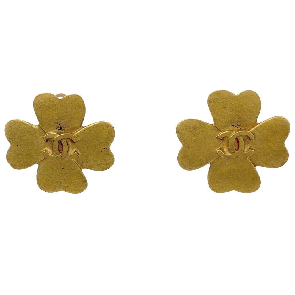 シャネル ココマーク イヤリング クローバーモチーフ イヤリング GP