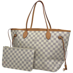 ルイ・ヴィトン ネヴァーフル MM ショルダーバッグ トートバッグ ダミエアズール ホワイト N41361 レディース ブランドバッグ・小物 【中古】brbag