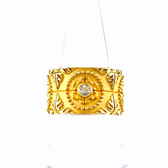 カレライカレラ ダイヤモンド デザインリング YG イエローゴールド 指輪 リング 15号 750 ダイヤモンド レディース ブランドジュエリー 【中古】brjwl