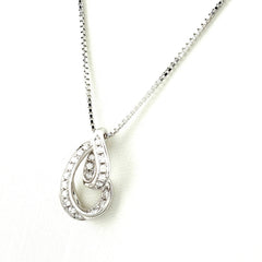 ポーラ メレダイヤ デザインネックレス プラチナ ペンダント ネックレス Pt900 ダイヤモンド レディース ブランドジュエリー 【中古】brjwl