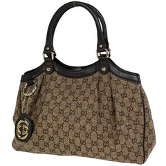 グッチ GG柄 スーキー ハンドバッグ GGキャンバス ブラウン 211944 レディース ブランドバッグ・小物 【中古】brbag