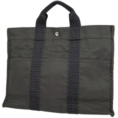 エルメス エールライン トート MM ハンドバッグ トートバッグ ナイロンキャンバス グレー レディース ブランドバッグ・小物 【中古】brbag