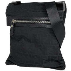 フェンディ ズッカ柄 ショルダーバッグ ショルダーバッグ キャンバス ブラック 7VA255 レディース ブランドバッグ・小物 【中古】brbag