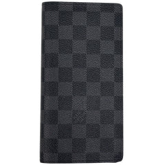 ルイ・ヴィトン ポルトフォイユ ブラザ 札入れ 小銭入れ 二つ折り 長財布 ダミエグラフィット ブラック N62665 メンズ ブランドバッグ・小物 【中古】brbag