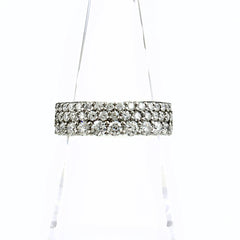 GSTV メレダイヤ デザインリング プラチナ 指輪 リング 12号 Pt950 ダイヤモンド レディース ブランドジュエリー 【中古】brjwl