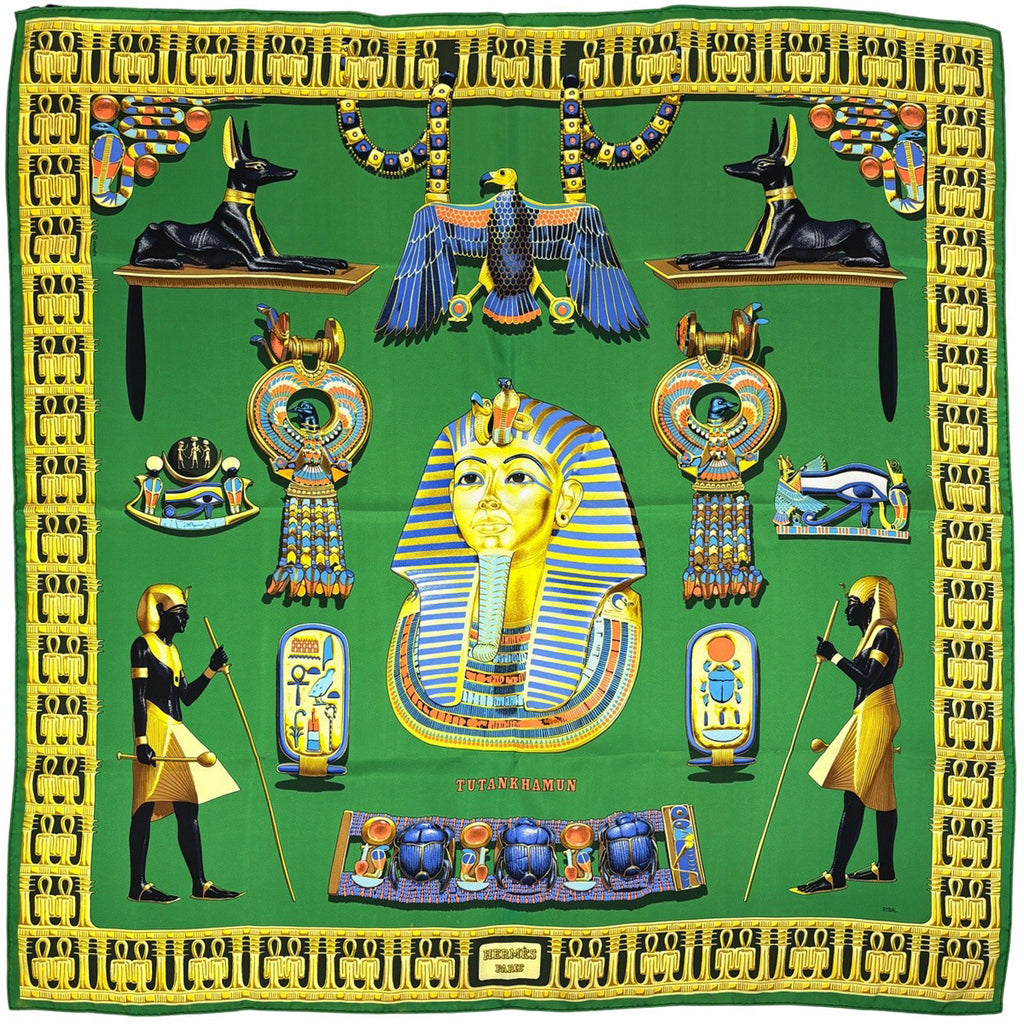 エルメス カレ90 TUTANKHAMUN スカーフ シルク レディース ブランド
