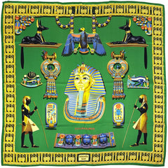 エルメス カレ90 TUTANKHAMUN スカーフ シルク レディース ブランドバッグ・小物 【中古】brbag
