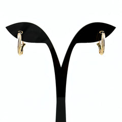 カルティエ トリニティ フープ イヤリング YG イエローゴールド スリーカラー イヤリング 750 レディース ブランドジュエリー 【中古】brjwl