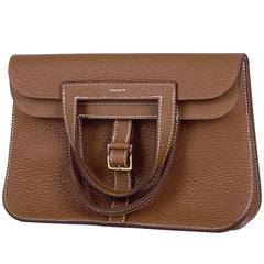 エルメス アルザン 25 ショルダーバッグ クラッチバッグ ハンドバッグ トリヨンクレマンス ゴールド W レディース ブランドバッグ・小物 【中古】brbag