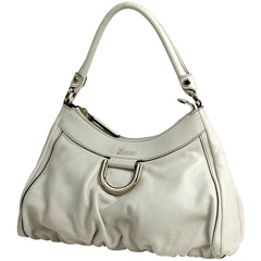 グッチ ロゴ ショルダーバッグ アビー ワンショルダー ハンドバッグ ショルダーバッグ レザー ホワイト 190525 レディース ブランドバッグ・小物 【中古】brbag