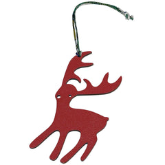 エルメス プティ アッシュ チャーム トナカイ オーナメント バッグチャーム レザー レッド グリーン レディース ブランドバッグ・小物 【中古】brbag