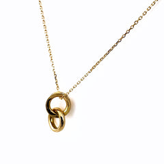 ヨンドシー メレダイヤ デザインネックレス YG イエローゴールド ペンダント ネックレス K18 ダイヤモンド レディース ブランドジュエリー 【中古】brjwl