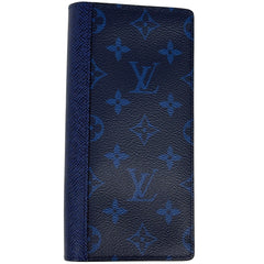 ルイ・ヴィトン ポルトフォイユ ブラザ モノグラム タイガ 二つ折り 長財布 タイガラマ コバルト(ブルー) M30297 メンズ ブランドバッグ・小物 【中古】brbag