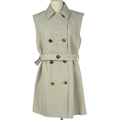 ルイ・ヴィトン ノースリーブ トレンチ コート ベルト付き モノグラム アウター その他アウター コットン グレージュ レディース ブランドアパレル 【中古】brapp