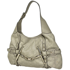 グッチ グッチシマ ホースビット ショルダーバッグ ワンショルダー 85周年 ショルダーバッグ シマレザー アイボリー 163804 レディース ブランドバッグ・小物 【中古】brbag