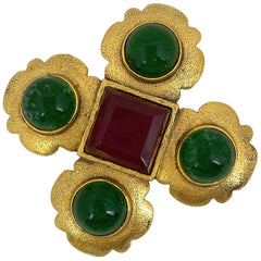 シャネル カラーストーン ブローチ グリポア ブローチ GP ゴールド レディース ブランドアクセサリー 【中古】bracc