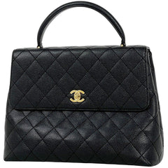 シャネル 復刻トート ハンドバッグ ココマーク ハンドバッグ キャビアスキン ブラック A01804 レディース ブランドバッグ・小物 【中古】brbag