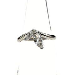 ダイヤモンド デザインリング プラチナ 指輪 メレダイヤ リング 9.5号 Pt900 ダイヤモンド レディース ノンブランドジュエリー 【中古】nbjwl