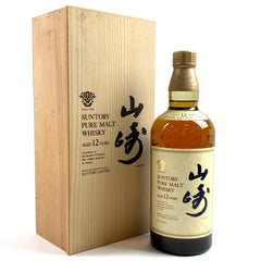 サントリー 山崎 12年 ピュアモルト 金花 750ml 国産ウイスキー 酒 【古酒】liqbb【東京都内限定お届け】