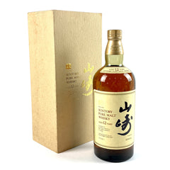 サントリー 山崎 12年 ピュアモルト 向獅子 1000ml 国産ウイスキー 酒 【古酒】liqbb【東京都内限定お届け】