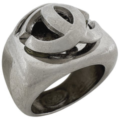 シャネル ココマーク リング CC 指輪 リング 13号 シルバーメッキ シルバー レディース ブランドアクセサリー 【中古】bracc