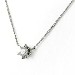 ダイヤモンド デザインネックレス ネックレス Pt900 Pt850 ダイヤモンド レディース ノンブランドジュエリー 【中古】nbjwl