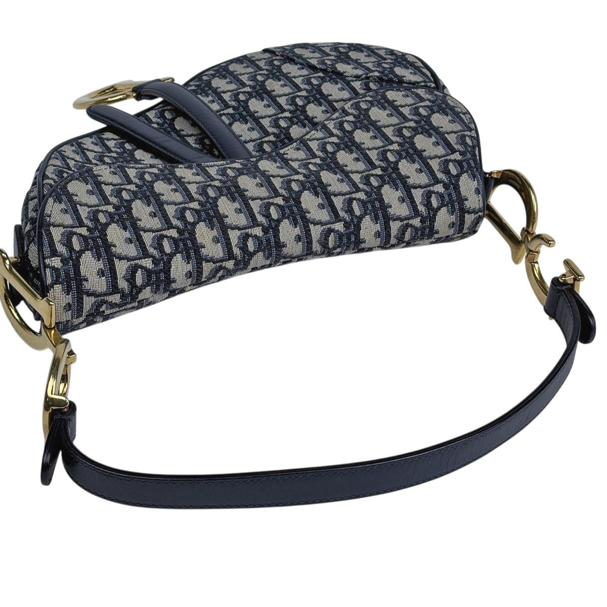 クリスチャンディオール オブリーク サドルバッグ トロッター柄 ジャ