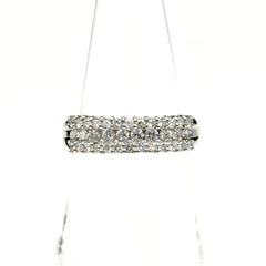 メレダイヤ デザインリング プラチナ 指輪 リング 12.5号 Pt900 ダイヤモンド レディース ノンブランドジュエリー 【中古】nbjwl