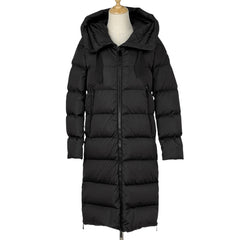 モンクレール ガロ ダウンコート GARROT GIUBBOTTO フーディ サイド ジップスリット アウター ダウンジャケット ブラック レディース ブランドアパレル 【中古】brapp