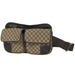 セリーヌ マカダム柄 ボディバッグ ウエストバッグ ボディバッグ キャンバス ブラウン レディース ブランドバッグ・小物 【中古】brbag