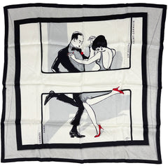 エルメス カレ 70 SWINGING SAINT GERMAIN スウィンギング サンジェルマン スカーフ シルク ブラック マルチカラー レディース ブランドバッグ・小物 【中古】brbag