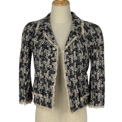 シャネル ココマークボタン ツイード ジャケット ショート 05A アウター テーラードジャケット ブラック レディース ブランドアパレル 【中古】brapp