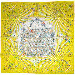 エルメス カレ 90 Magic Kelly マジックケリー スカーフ シルク イエロー マルチカラー レディース ブランドバッグ・小物 【中古】brbag