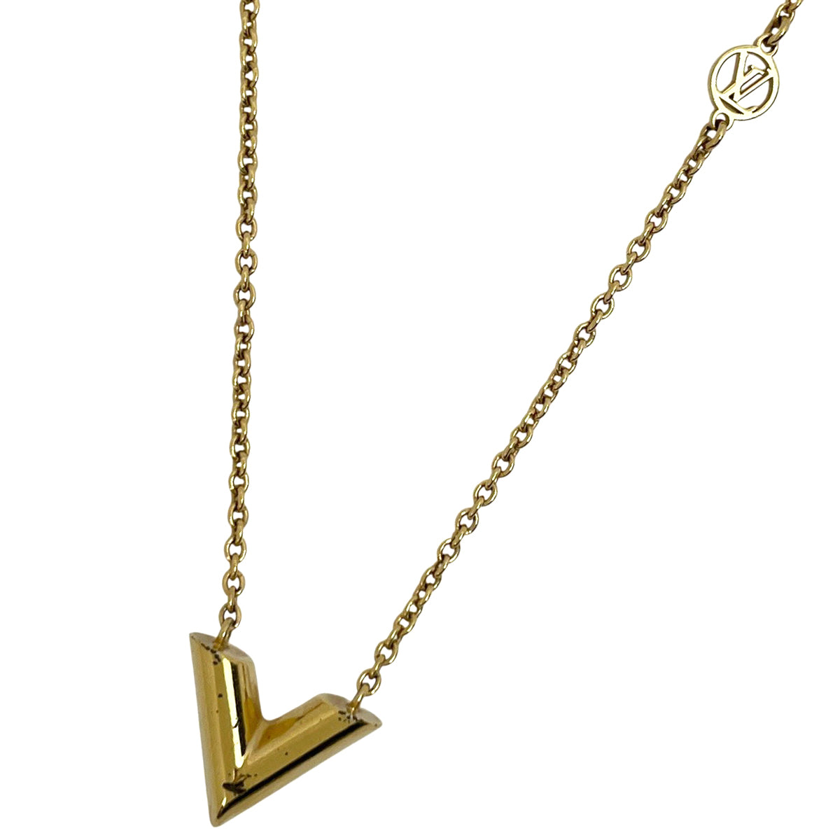 ルイビトンロゴ入り ネックレス すぐ届く】ルイヴィトン ネックレス コリエ LVアイコニック (Louis